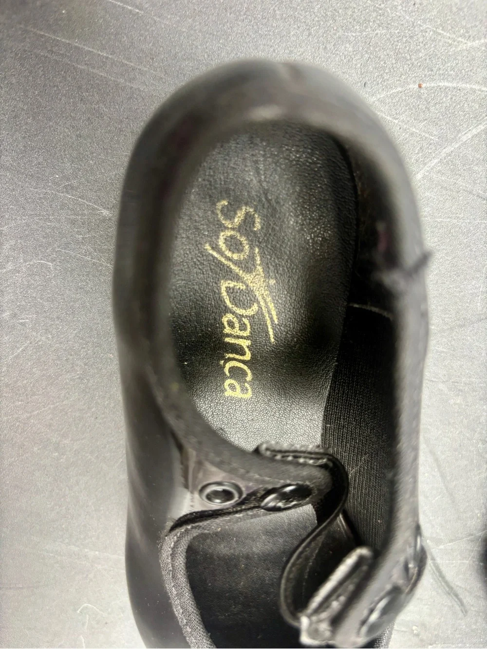 Só Dança TA37 Child Wide Tap Shoes Black Patent Mary Jane Size 10.5W